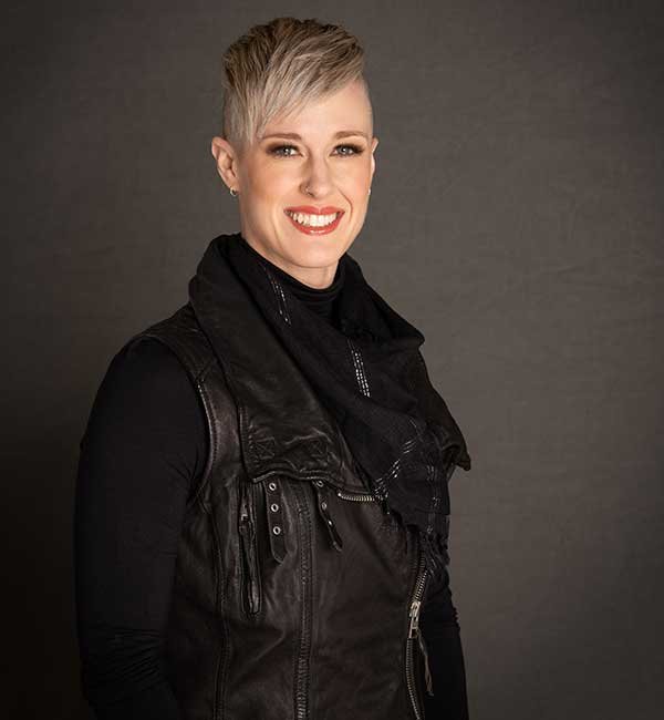 Head shot of Kacey Atlas instructor for acro, tumbling, and stretch and strength