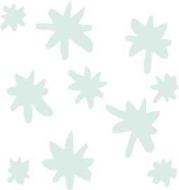 Various light blue snowflakes on a black background.