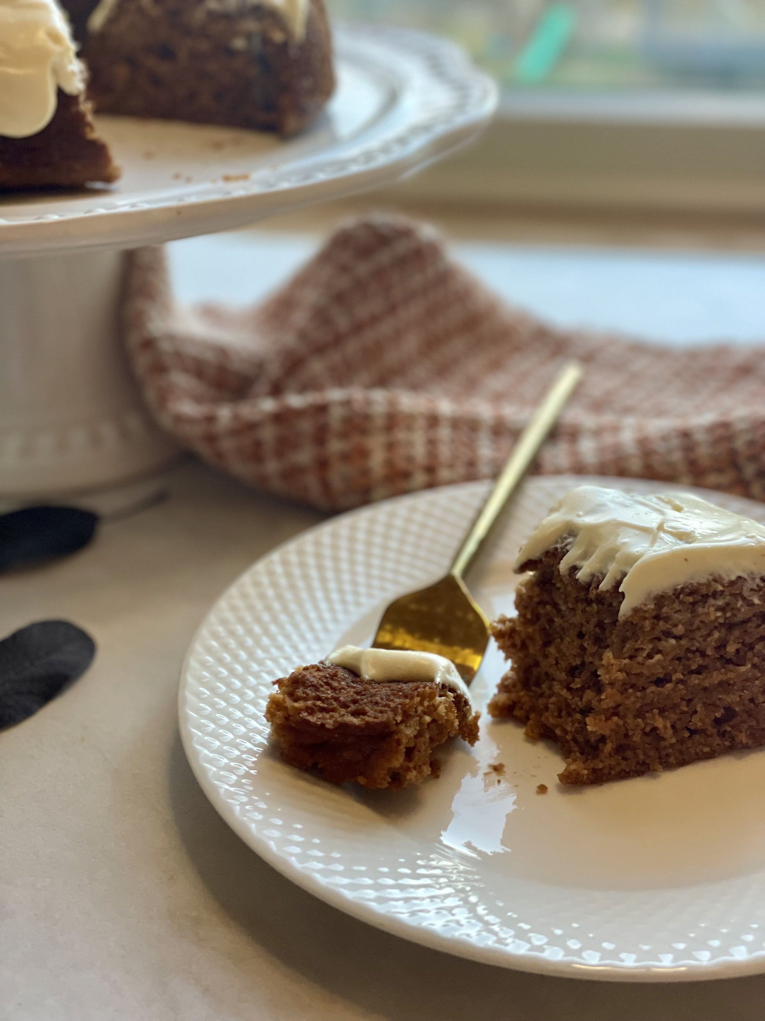 Sweet Potato Cake with Maple Cream Cheese Frosting