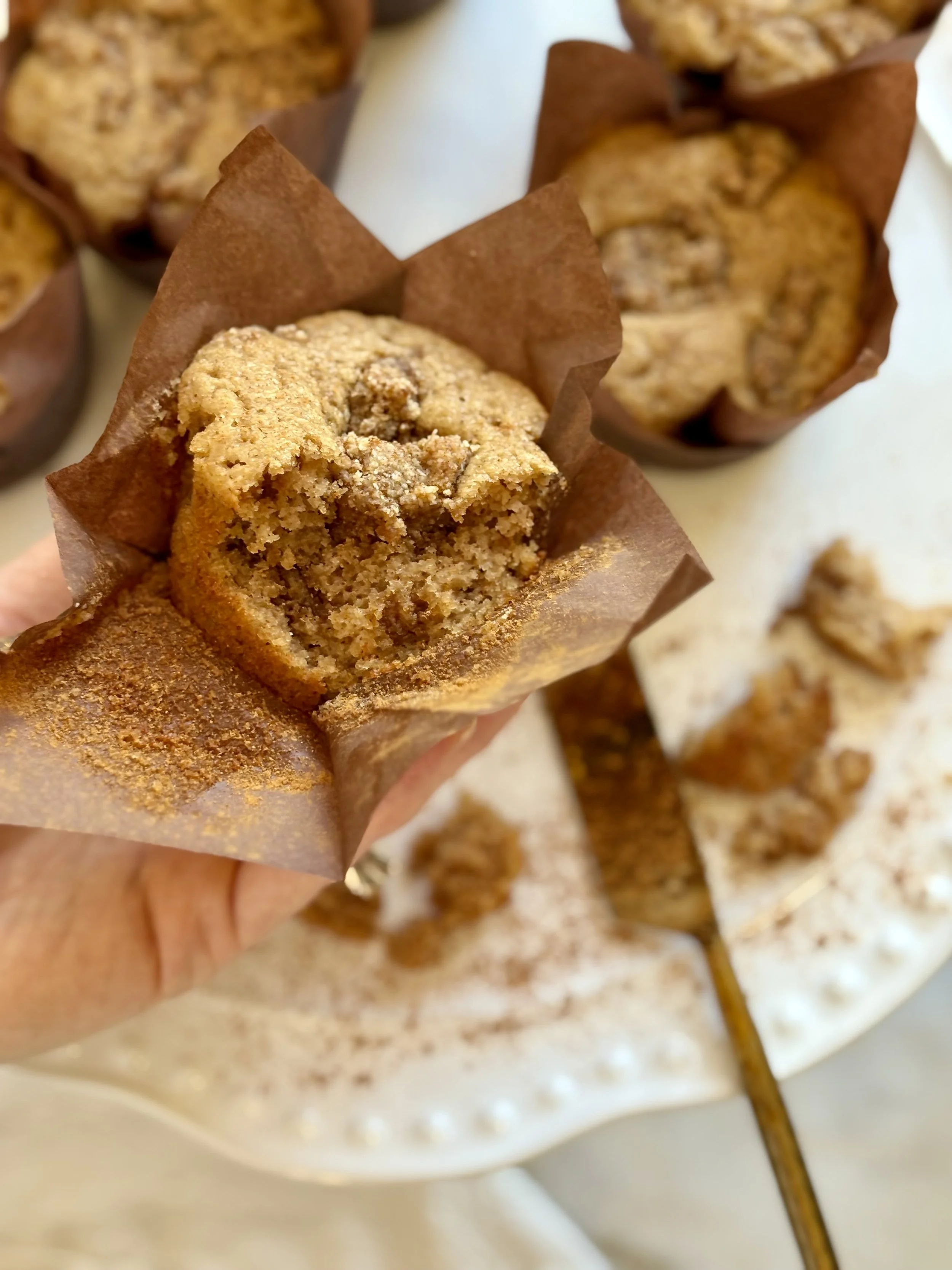 Almond Flour Coffee Cake Muffins