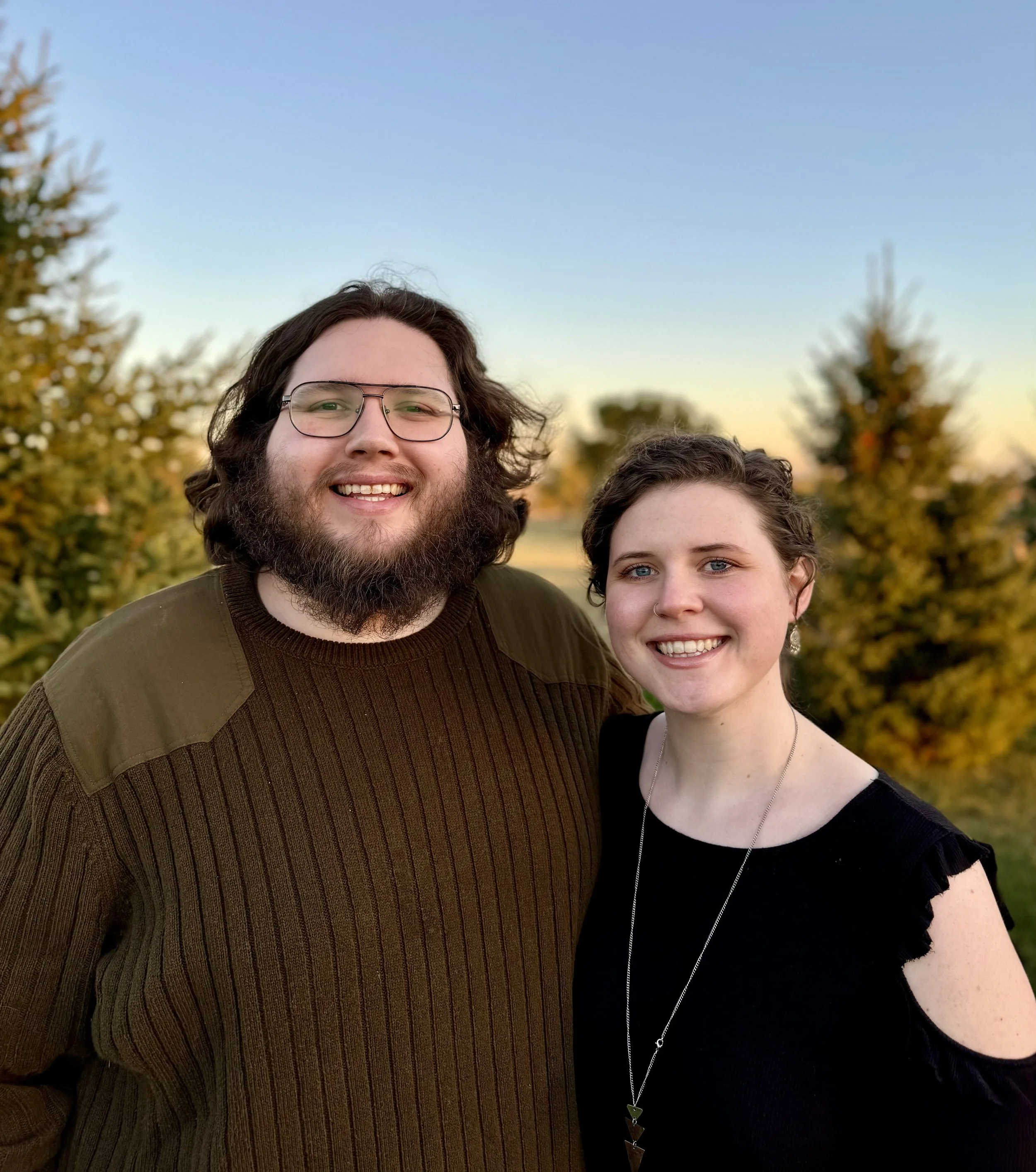 Eli Karkowski and Sarah Dillinger-Karkowski, Operations Director of Loess Hills Memorials in Missouri Valley Iowa. 
