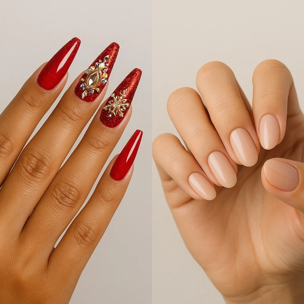 ✨ This holiday, your nails make the statement.

Whether you&rsquo;re into 3D glam or barely-there chic, our artists create custom sets that match your vibe and your calendar.

📍Located in Dupont Circle | Walk-ins welcome
📲 Tap the link in bio to bo
