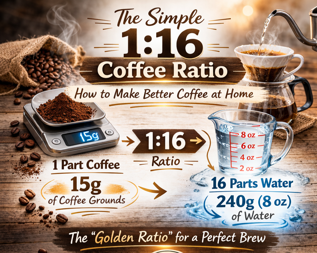 Better Coffee at Home: The Simple 1:16 Coffee Ratio Explained
