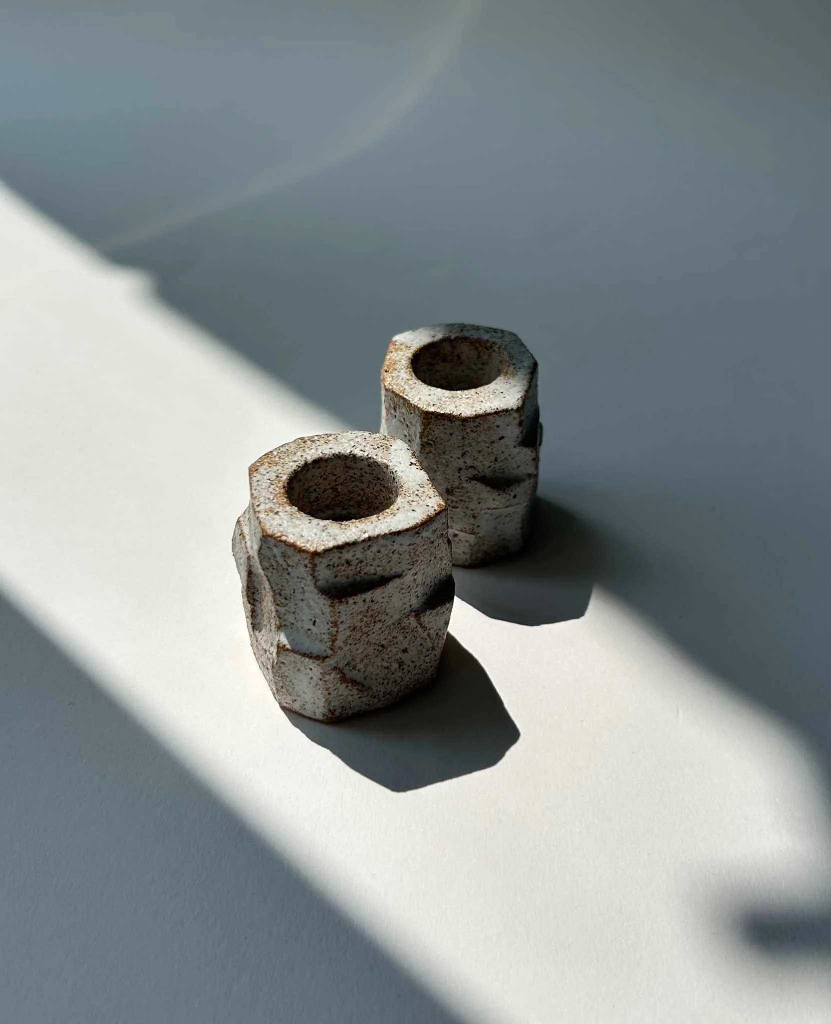 Set of Two Candle Holders N. II