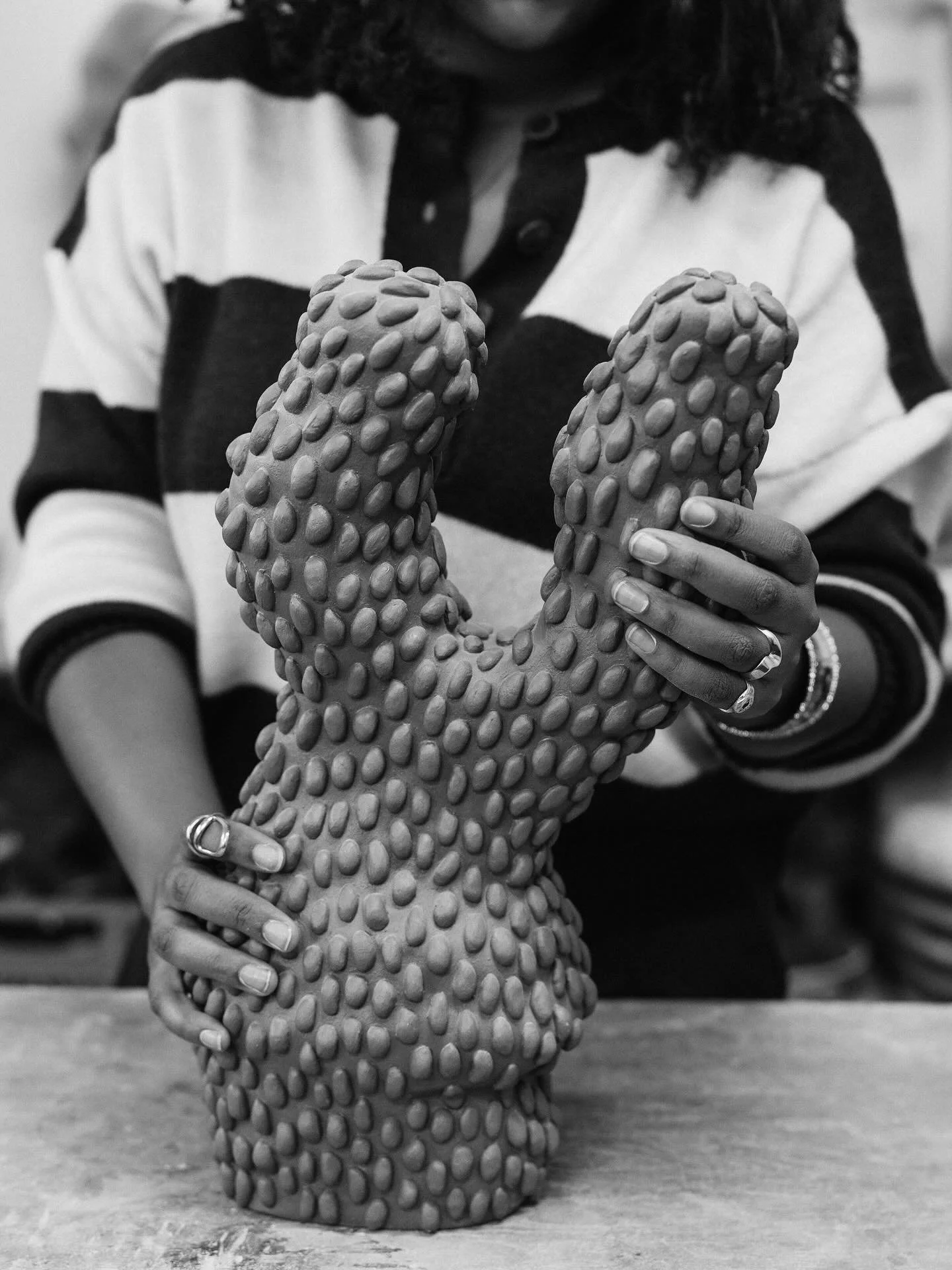 &ldquo;Ancestry became a central part of my work, a way to honour the people who came before me, and the knowledge that travels through them. I think a lot about how things transform, how they survive time, how they carry pieces of memory.&rdquo;

Re