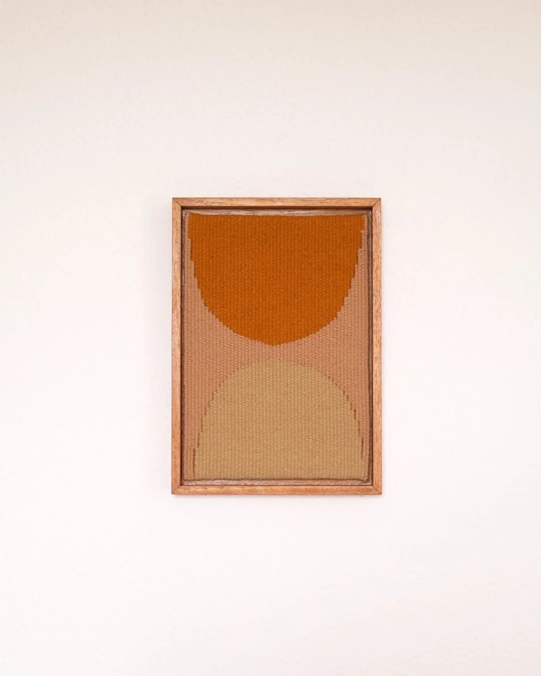 Pit stop, heat &amp; dust, beautiful tapestry from the limited series Right There, part of our thoughtful selection of handwoven pieces created by Elvire Debitus. 
Available now at craftersoftoday.com.

Handwoven on a high warp loom in Brittany, this