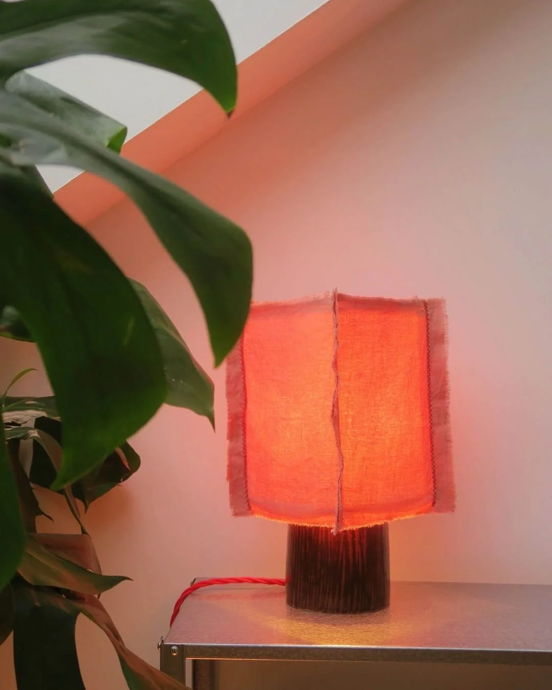 Rosita Lamp

Made by Benedetta Ficarelli in Hackney London the Rosita Lamp pairs a stoneware base with a naturally dyed pink lampshade. The combination of clay and plant based colour creates a warm and direct presence. 

Now available made to order a