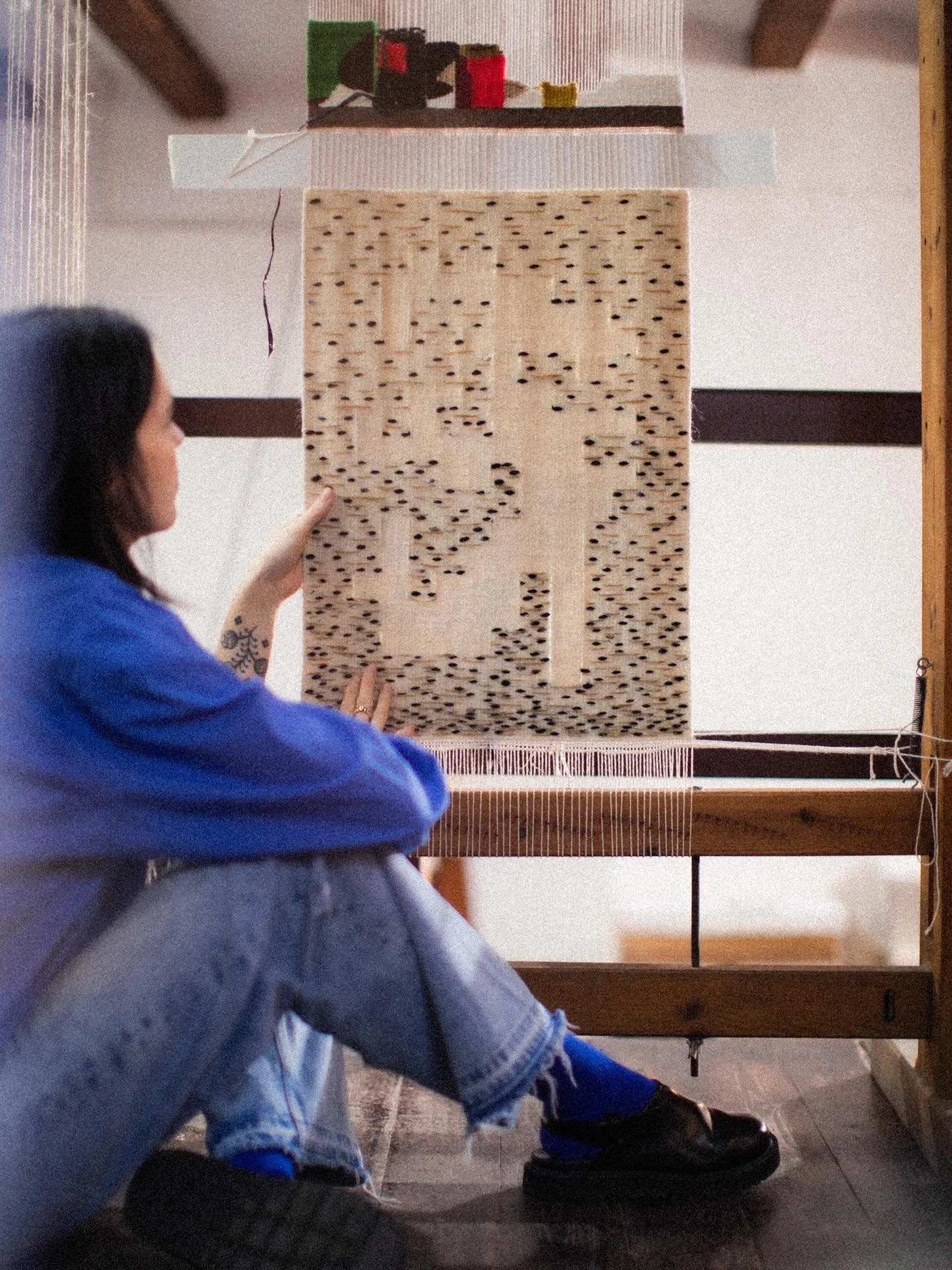 &ldquo;I grew up in a country where textiles are not decorative objects, but living systems rooted in territory, body, and community. In Bolivia, weaving is a language that travels through generations.
I was deeply inspired by Indigenous weaving comm