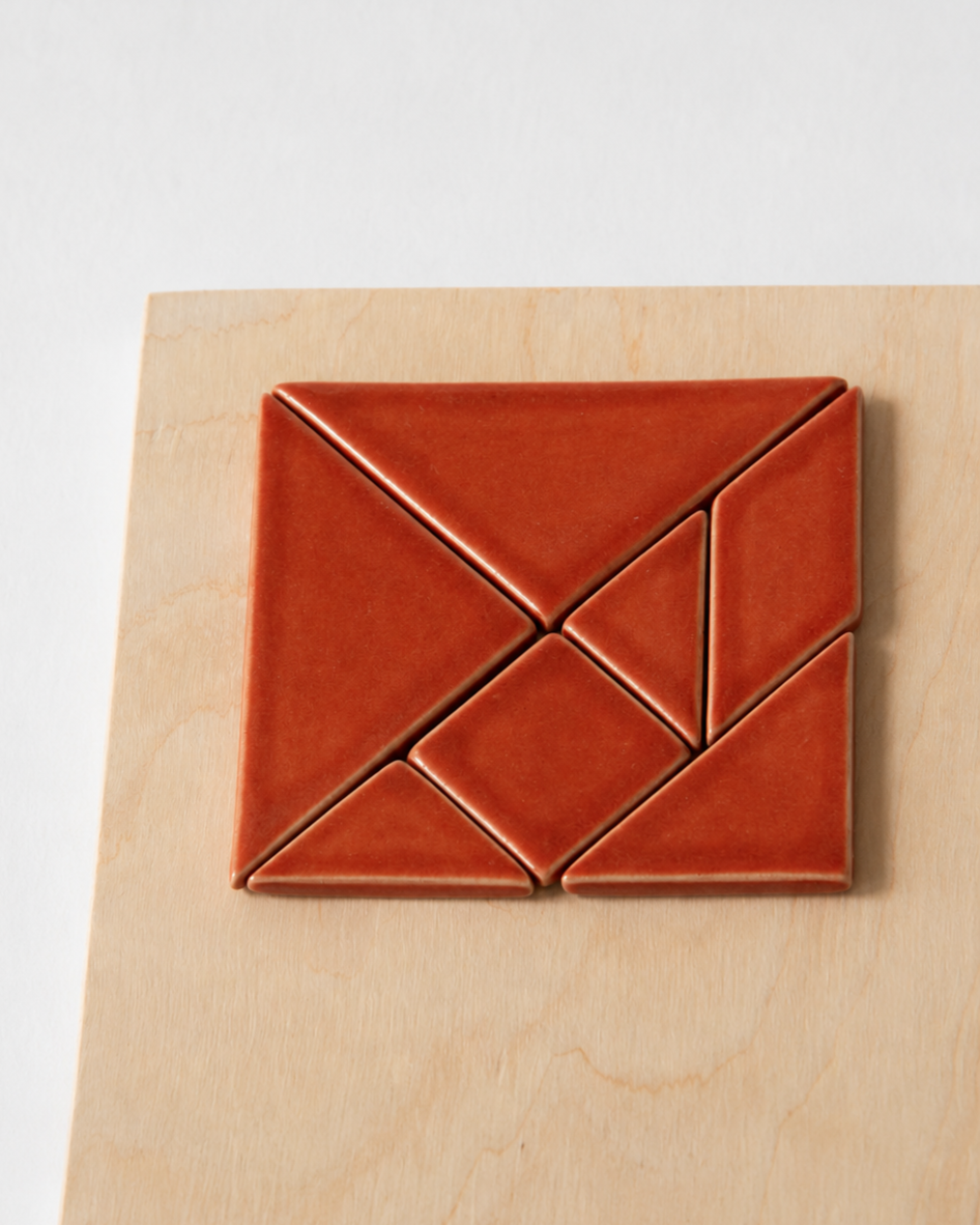 Red Tangram Game by Maud Timmermans · Rotterdam, Netherlands