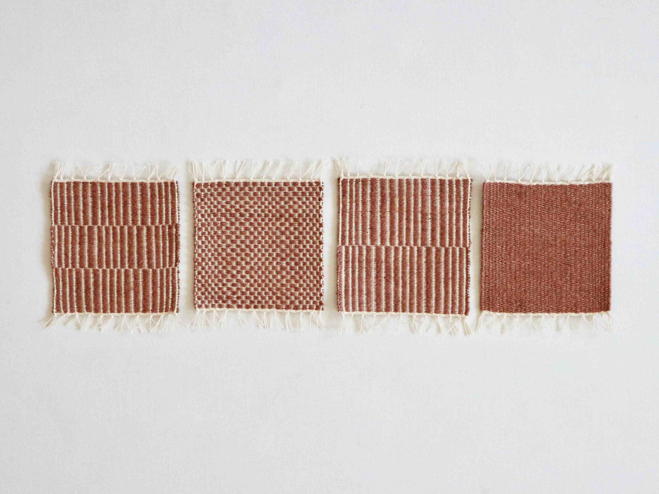 Coaster Brick Red Set