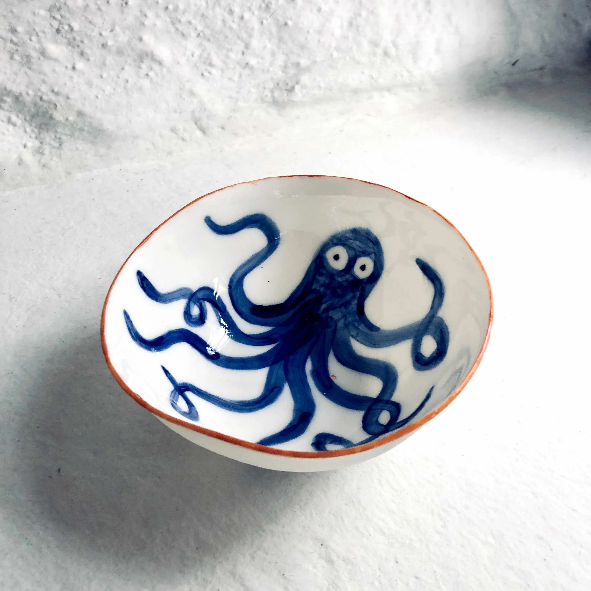 Octopus Porcelain Bowl