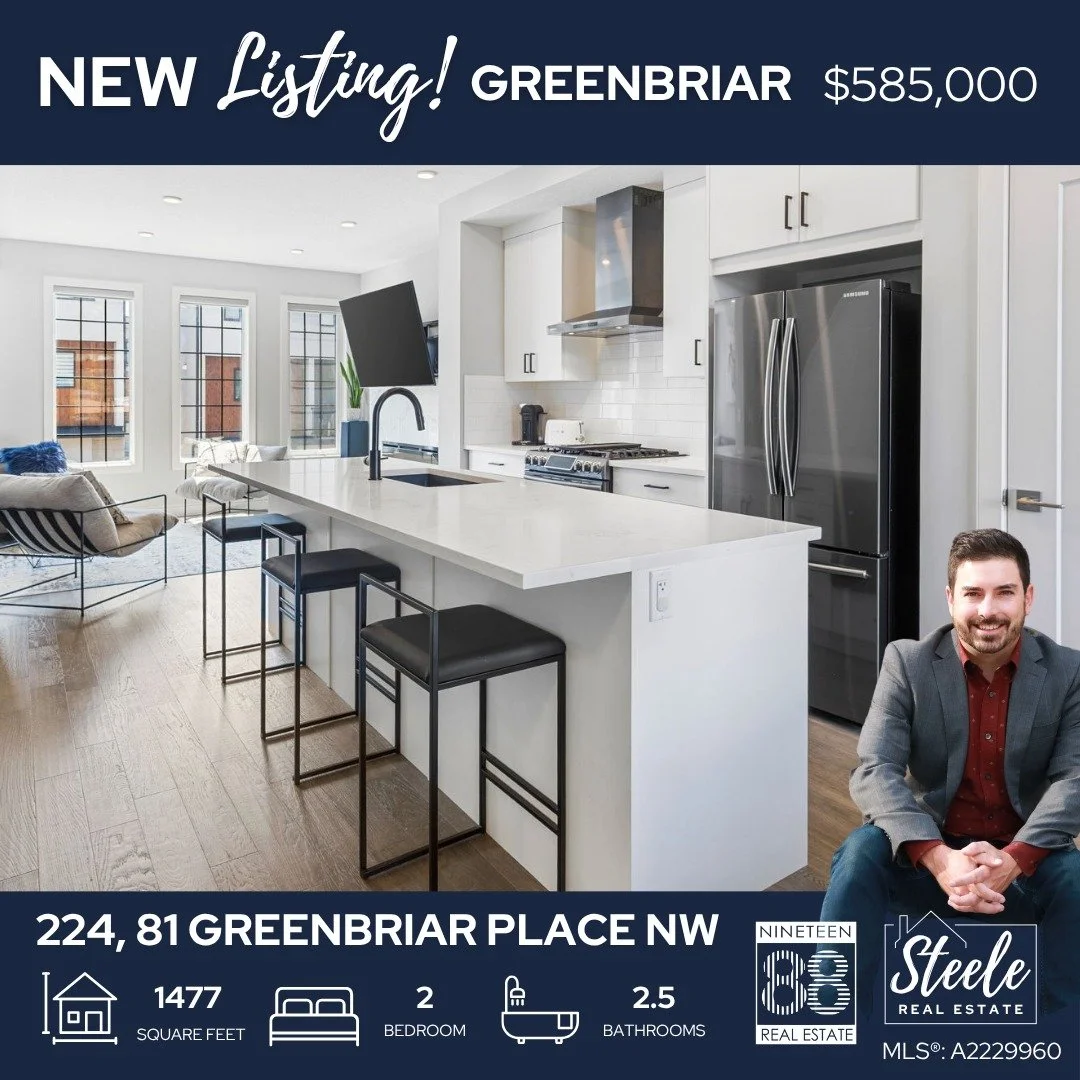 🔥 JUST LISTED in GREENWICH! 🔥

Stylish 2 bed + 2.5 bath townhome is full of ✨natural light✨ and loaded with upgrades &mdash; in one of NW Calgary&rsquo;s most walkable and vibrant communities.

📍 Steps to:
🍉 Calgary Farmers&rsquo; Market West
🛍️