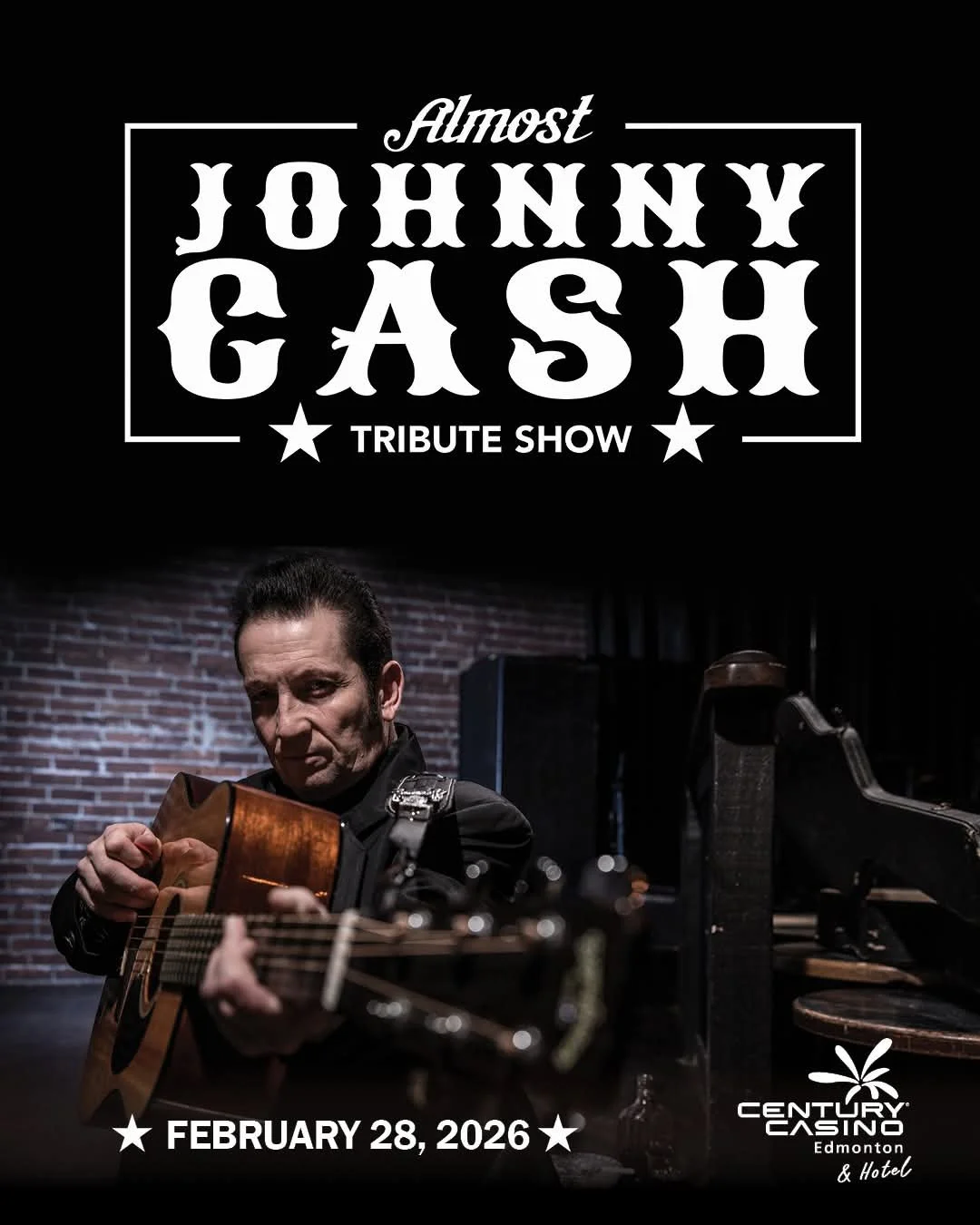 Almost Johnny Cash at Century Casino Edmonton February 28, 2026