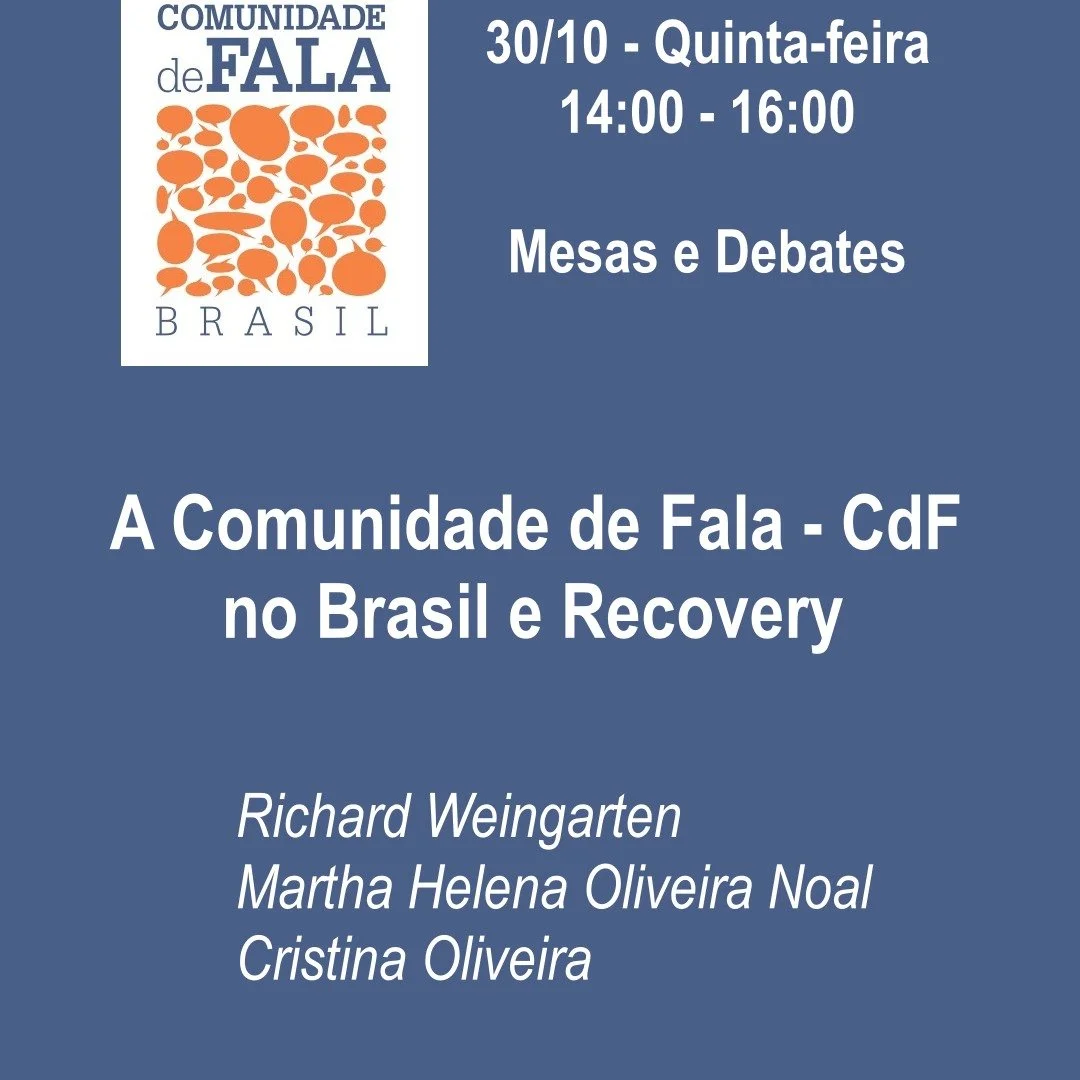 Que momento importante!Apresentar esse trabalho que tanto me orgulho em participar: Associa&ccedil;&atilde;o Comunidade de Fala Brasil - CdF BR, finalmente institucionalizada, ap&oacute;s 10 anos de atividades espalhadas pelo Brasil! 

Conhe&ccedil;a
