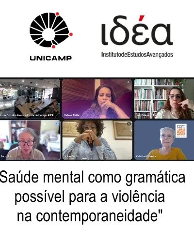 Participei, entre agosto e dezembro de 2025, do Grupo de Estudos do IDEA/Unicamp &ldquo;Sa&uacute;de mental como gram&aacute;tica poss&iacute;vel para a viol&ecirc;ncia na contemporaneidade&rdquo;, reunindo pesquisadoras(es) de diferentes &aacute;rea