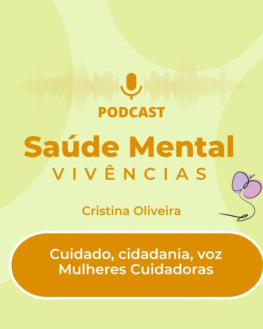 Novo epis&oacute;dio no ar!

Cuidado, cidadania e voz &ndash; Mulheres cuidadoras.

Neste epis&oacute;dio do Sa&uacute;de Mental Viv&ecirc;ncias, compartilho reflex&otilde;es a partir da &ldquo;descoberta&rdquo; do Movimento Mulheres Cuidadoras e o i