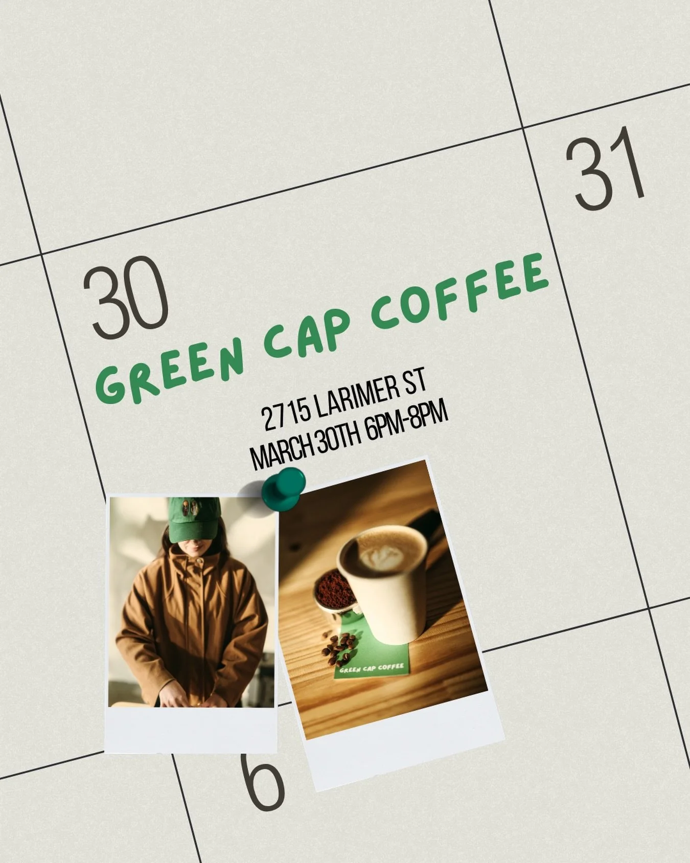 ✨POP UP ANNOUNCEMENT ✨ Wanting a late night cup of coffee Monday night? We will be outside of Banshee House in RiNo from 6-8pm. Stop by, say hi, and grab a coffee! 

🗓️ March 30th, 6:00pm- 8:00pm
📍Banshee House, 2715 Larimer St