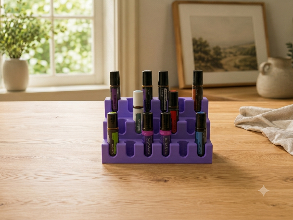 SerenityNest – doTERRA Aufbewahrung für 17 x 10ml Roller | Stufendesign