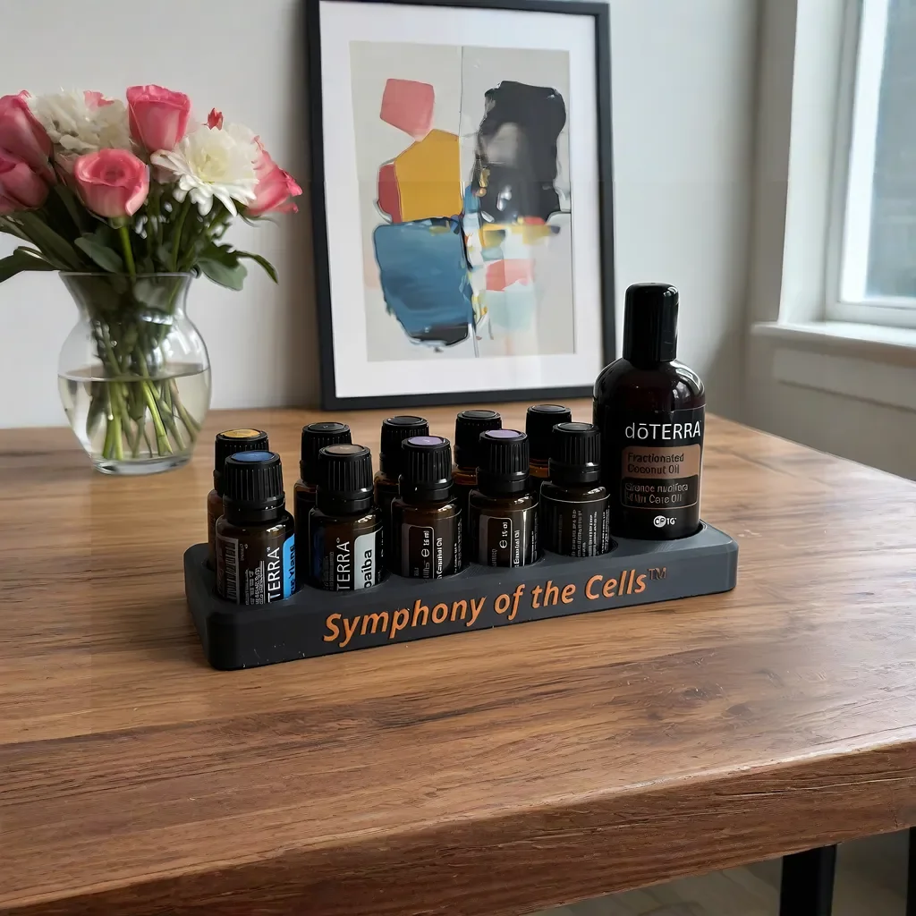 BloomCradle doTERRA Organizer für Symphony of the Cells Kit mit Pumpflasche – 3D-gedruckt in Bayern