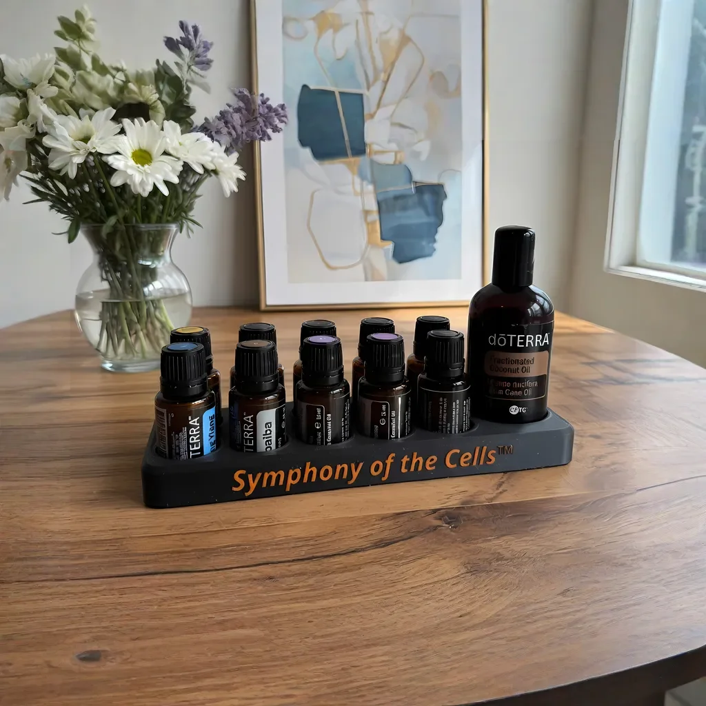 BloomCradle – doTERRA Aufbewahrung Symphony of the Cells | 10 x 15ml + Pumpe