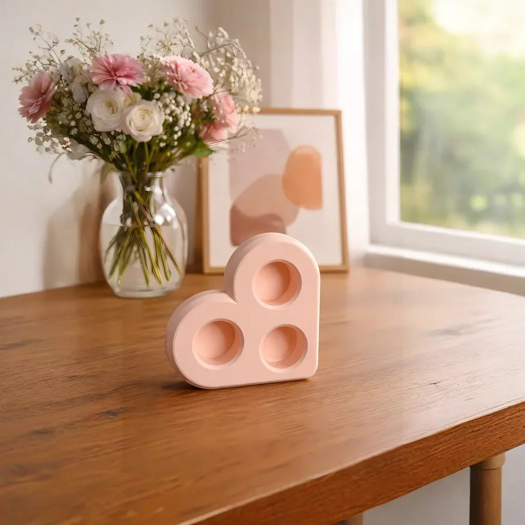 PetalCradle doTERRA Aufbewahrung Herzform in Rosa – 3D-gedruckt in Bayern aus nachhaltigem PLA