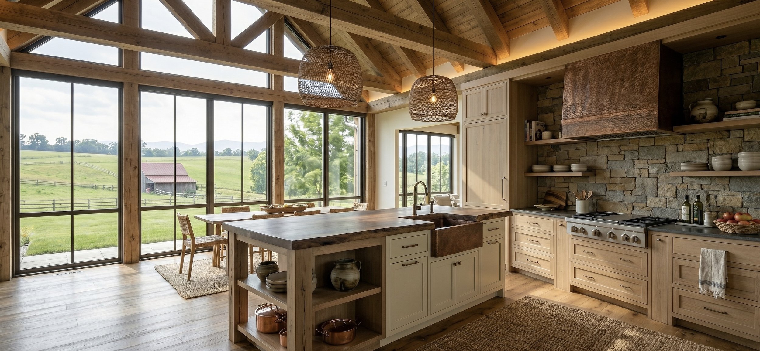 Our custom kitchen, built by R&W Homes