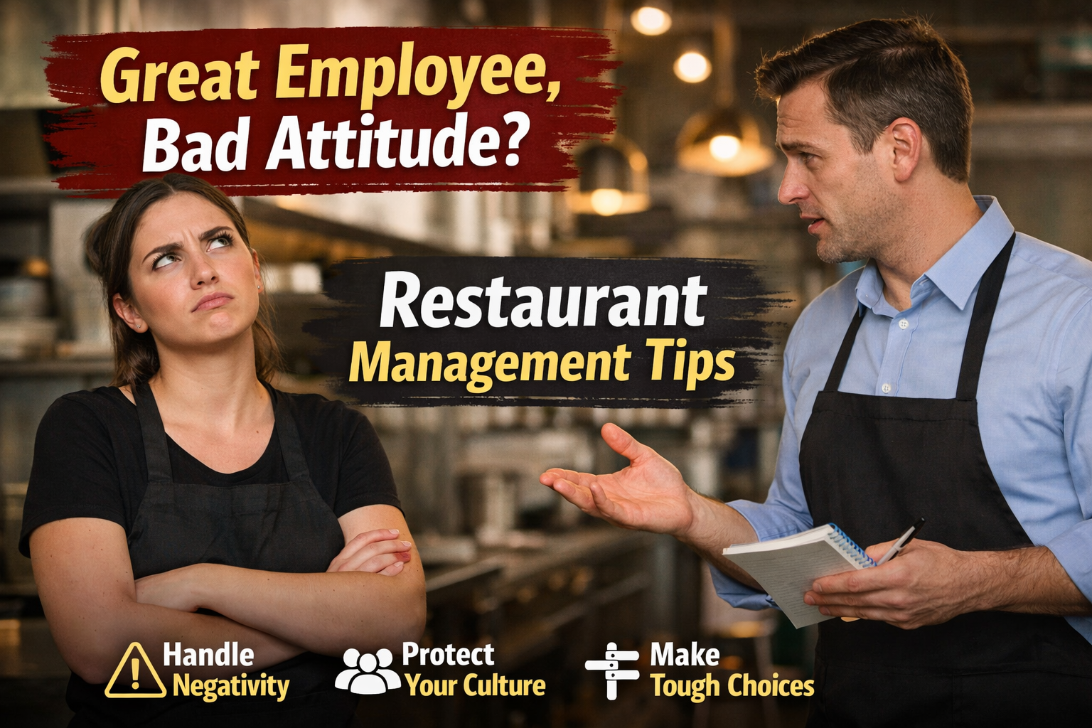 How to Manage Great Employees With Bad Attitudes in Restaurant Management