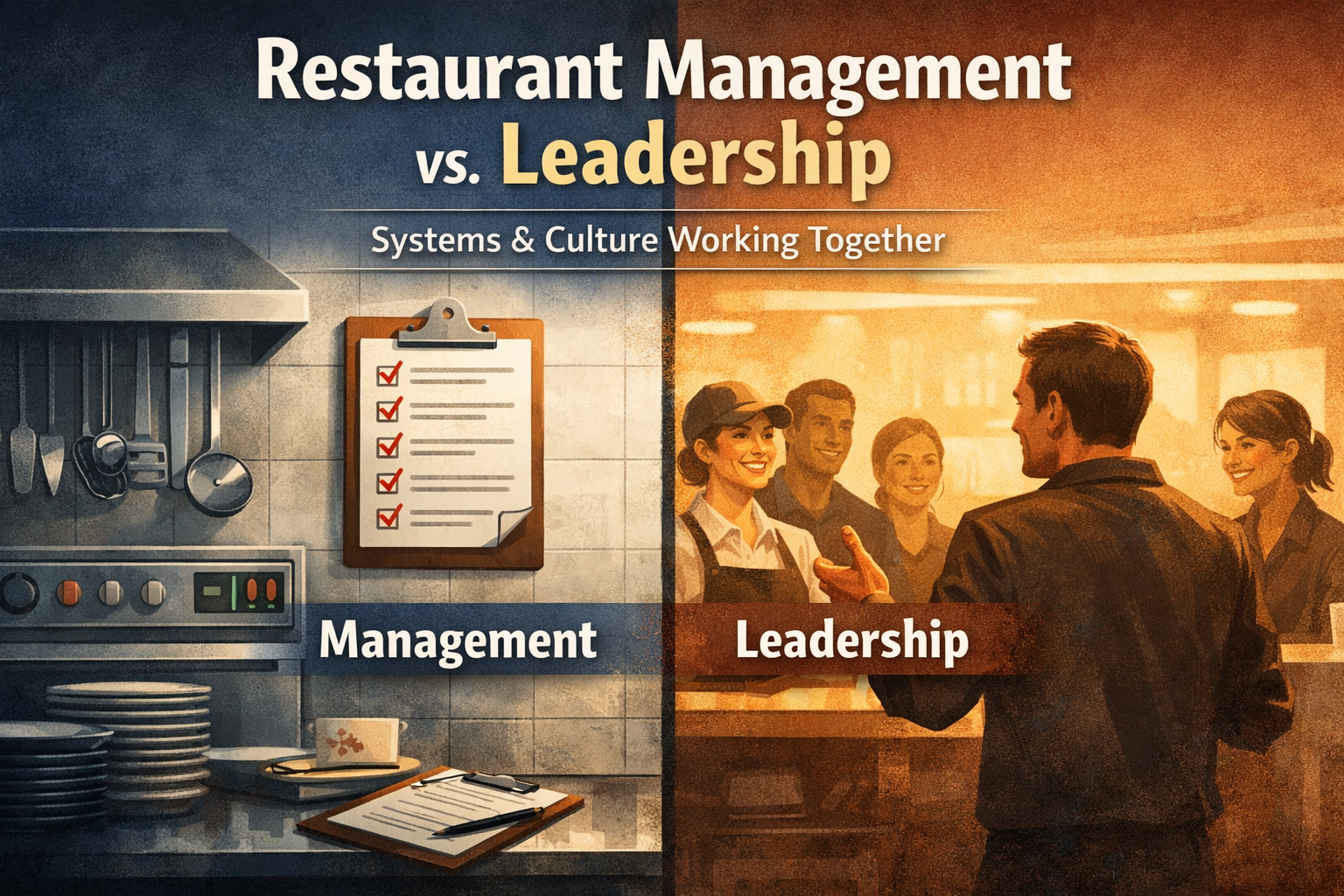 Restaurant Management vs. Leadership: How Systems and Culture Work Together