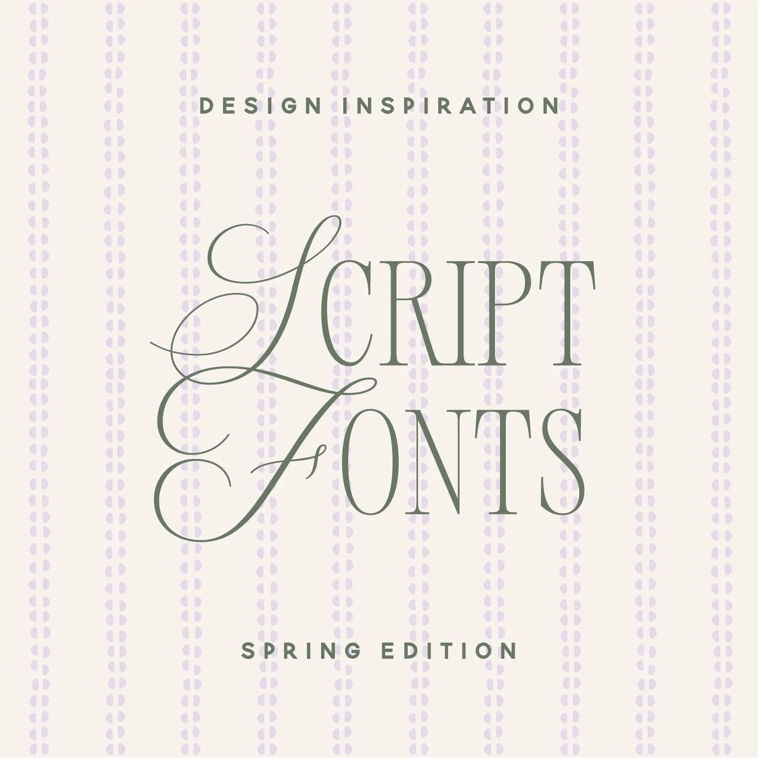 Current obsession: springy script fonts 🌸

We pulled a few favorites that all have slightly different vibes&mdash;some more polished, some more playful.

Do you have a favorite? Share what you&rsquo;re loving in the comments, we&rsquo;d love to hear