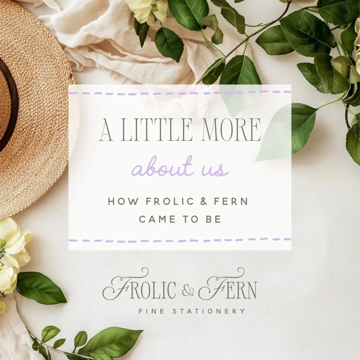 Frolic and Fern has been years in the making in ways we probably didn't even realize at the time 🩷

What started as creative hobbies, design classes, and wedding projects for friends and family slowly turned into something much bigger than we ever e