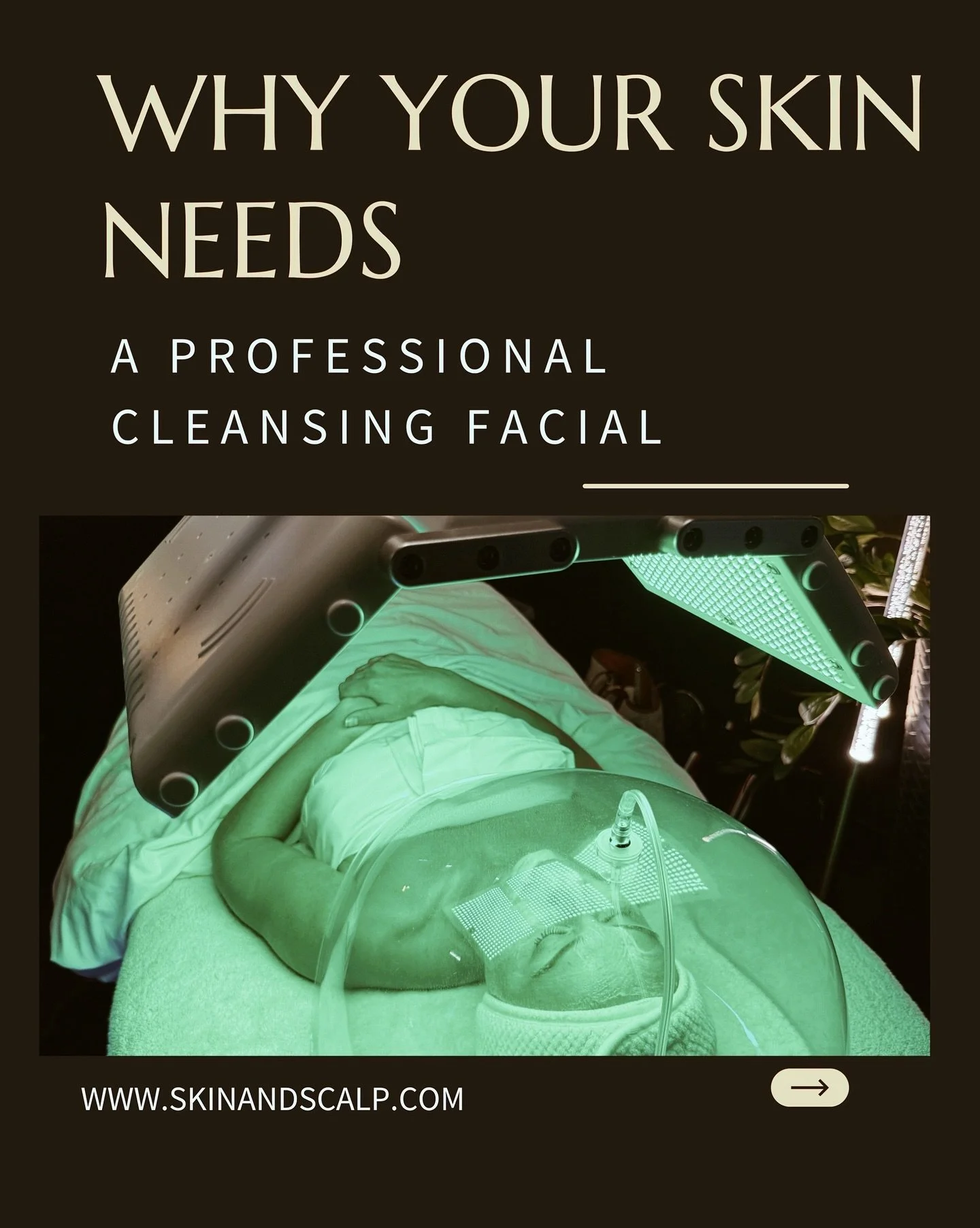 ✨ Why your skin needs a professional cleansing facial ✨

Even the best skincare routine can&rsquo;t replace a deep, customized cleansing done by expert hands.
Pollution, SPF, oil buildup, and stress all sit deep in the pores &mdash; dulling your glow