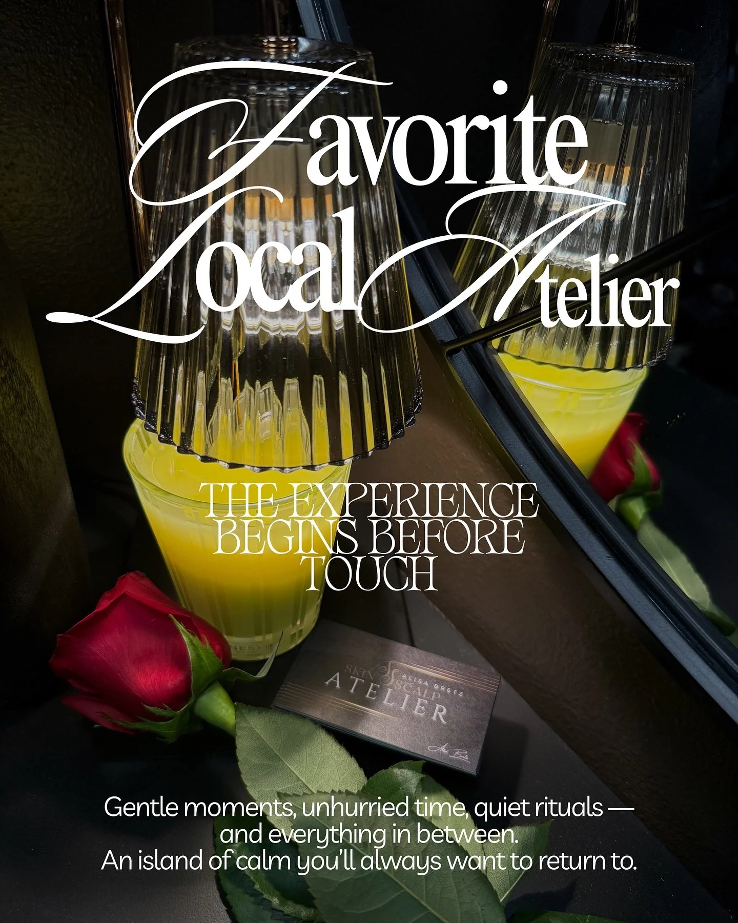 @skinandscalp.co Some experiences are felt long before they begin.
In the light, the atmosphere, the quiet moments that welcome you in.

My Atelier is a place of calm, comfort, beauty, and intentional touch &mdash;
created to be returned to, again an