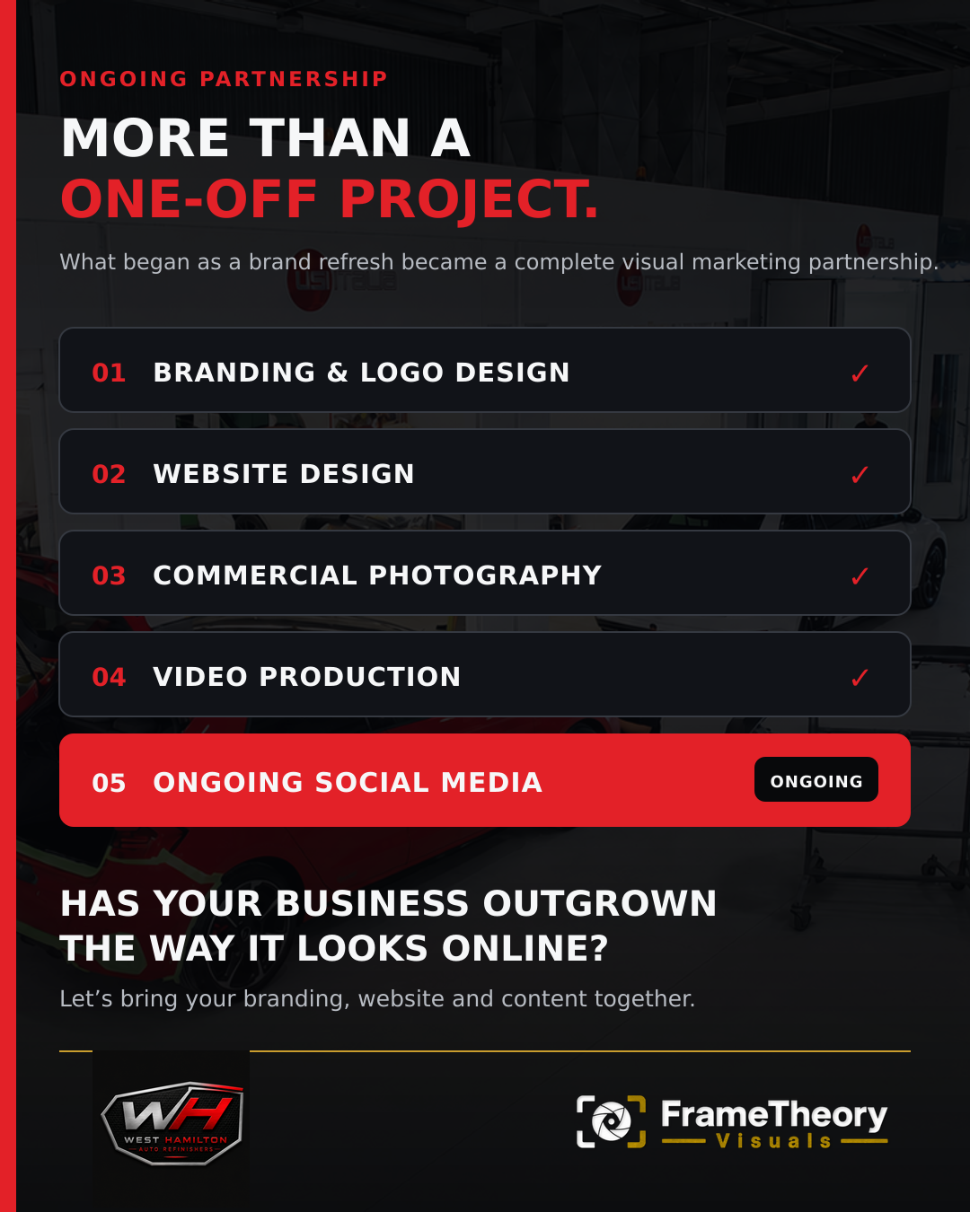 West Hamilton ongoing visual marketing partnership