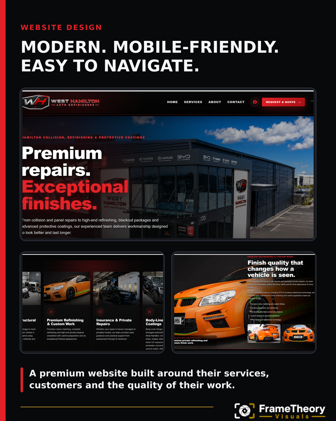 West Hamilton modern mobile-friendly website design