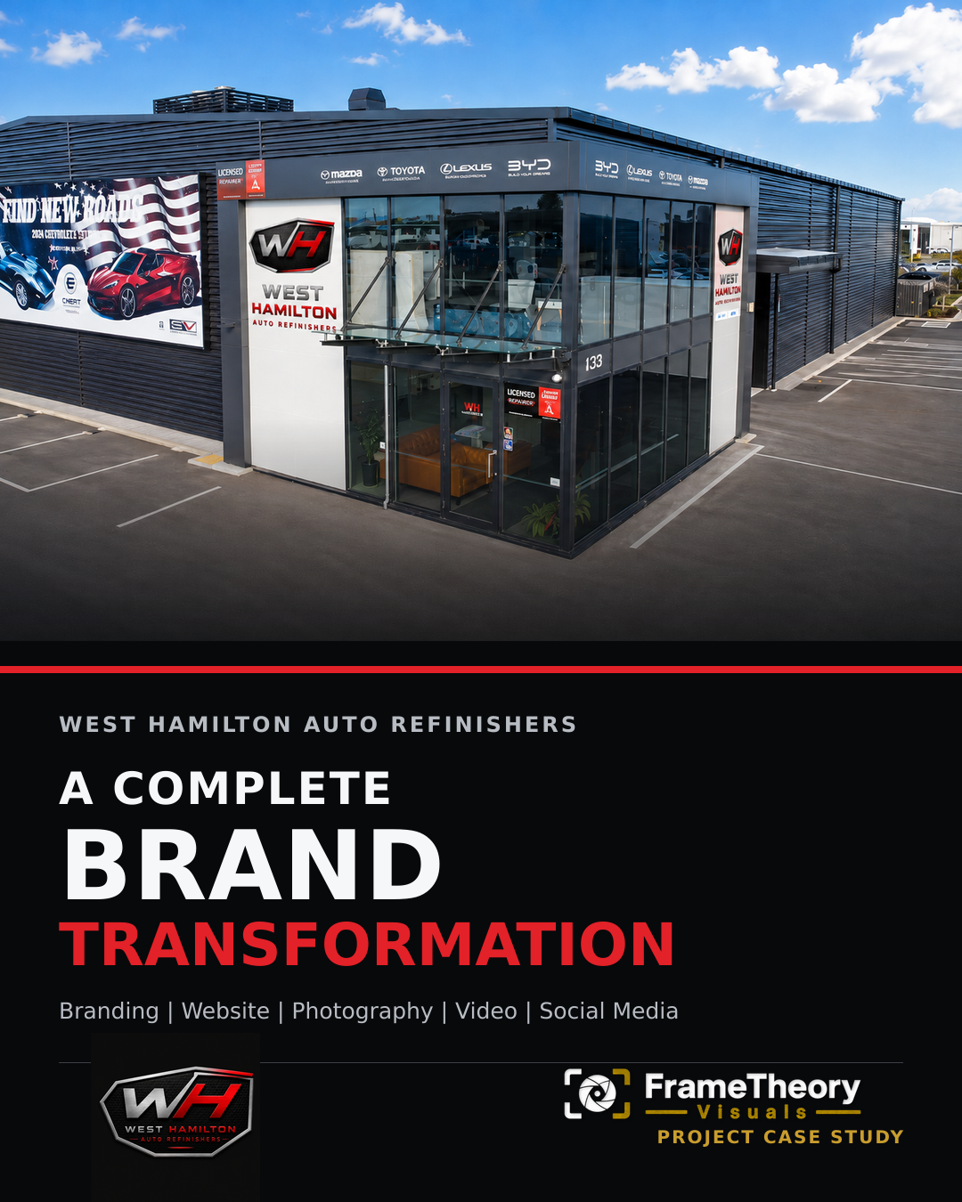 West Hamilton Auto Refinishers complete brand transformation by FrameTheory Visuals