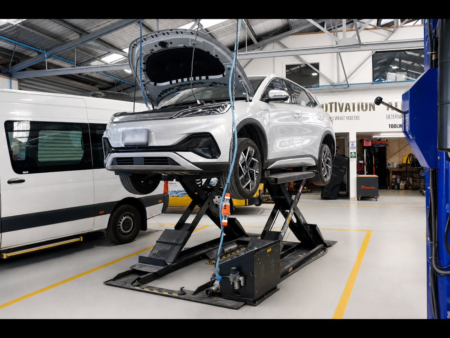 Vehicle photographed during the repair process inside Rosiez Sydenham