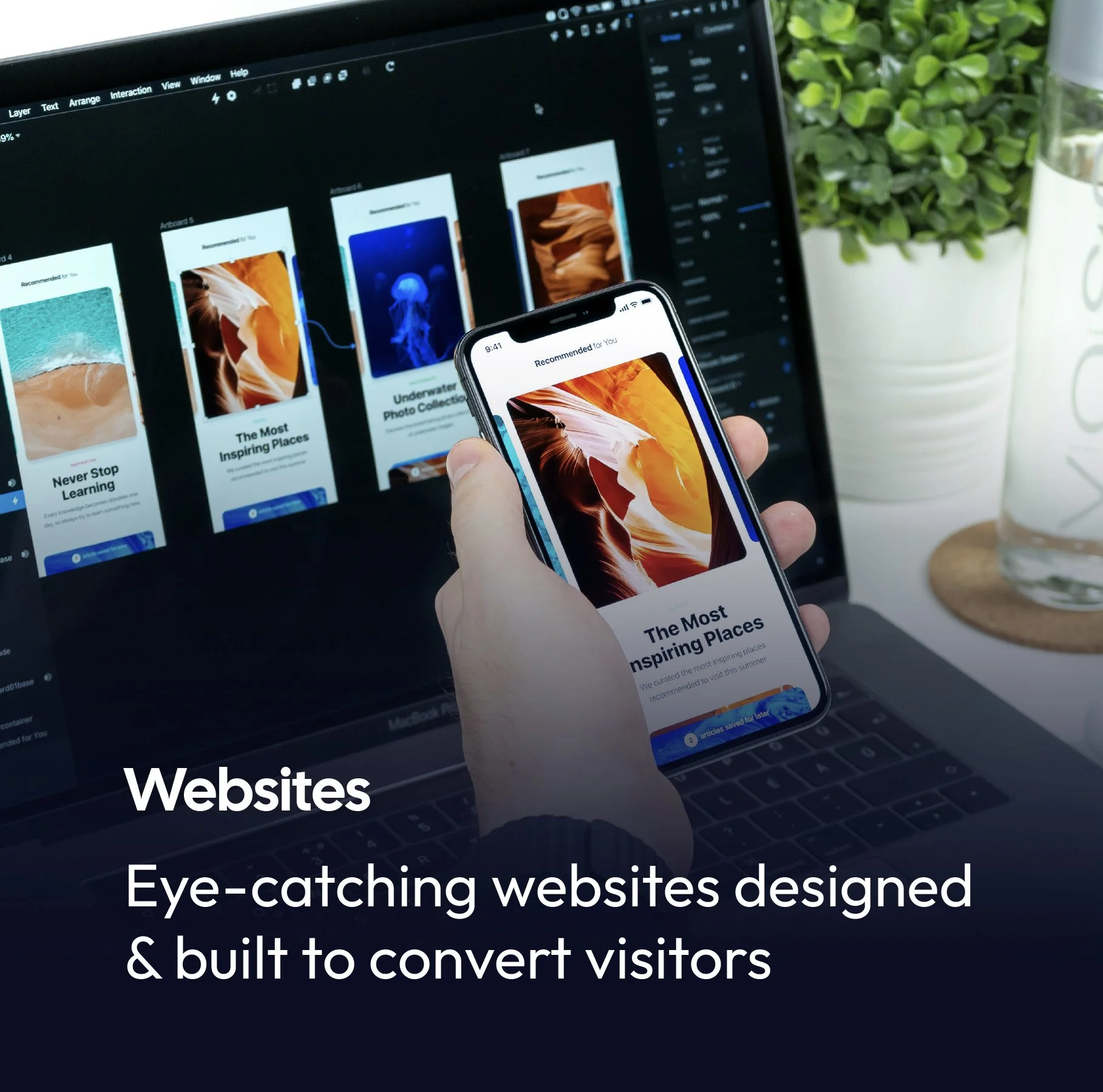 Eye-catching websites designed & built to convert visitors