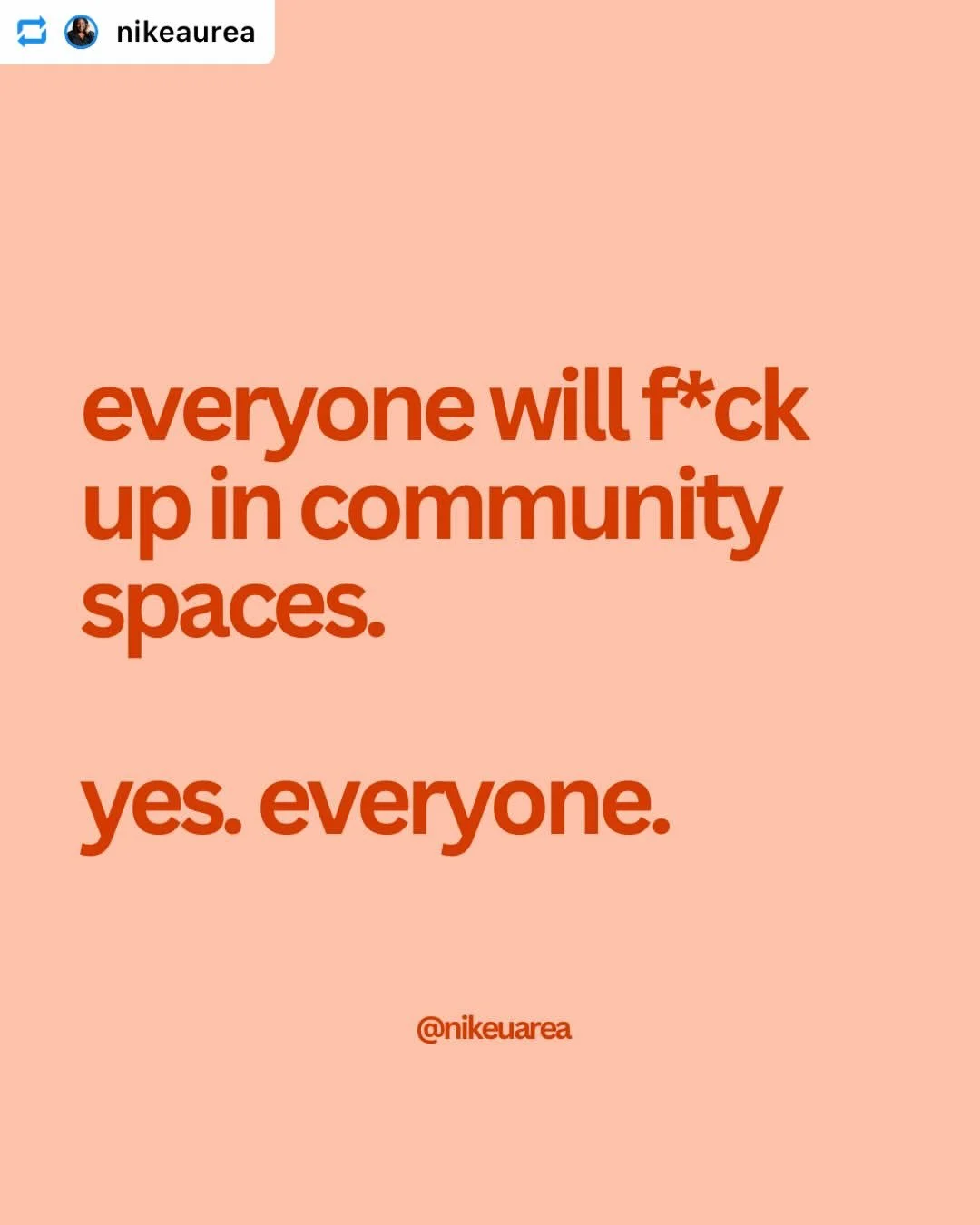 repost through @nikeaurea

  1.	Herkes topluluk alanlarında batıracak.
Evet. Herkes.
	2.	Birini yanlış anlayacaksın.
Yansıtma yaparak konuşacaksın.
Bir ipucunu ka&ccedil;ıracaksın.
İstemeden kendini merkeze koyacaksın.
En az bir kez savunmacı tepki v