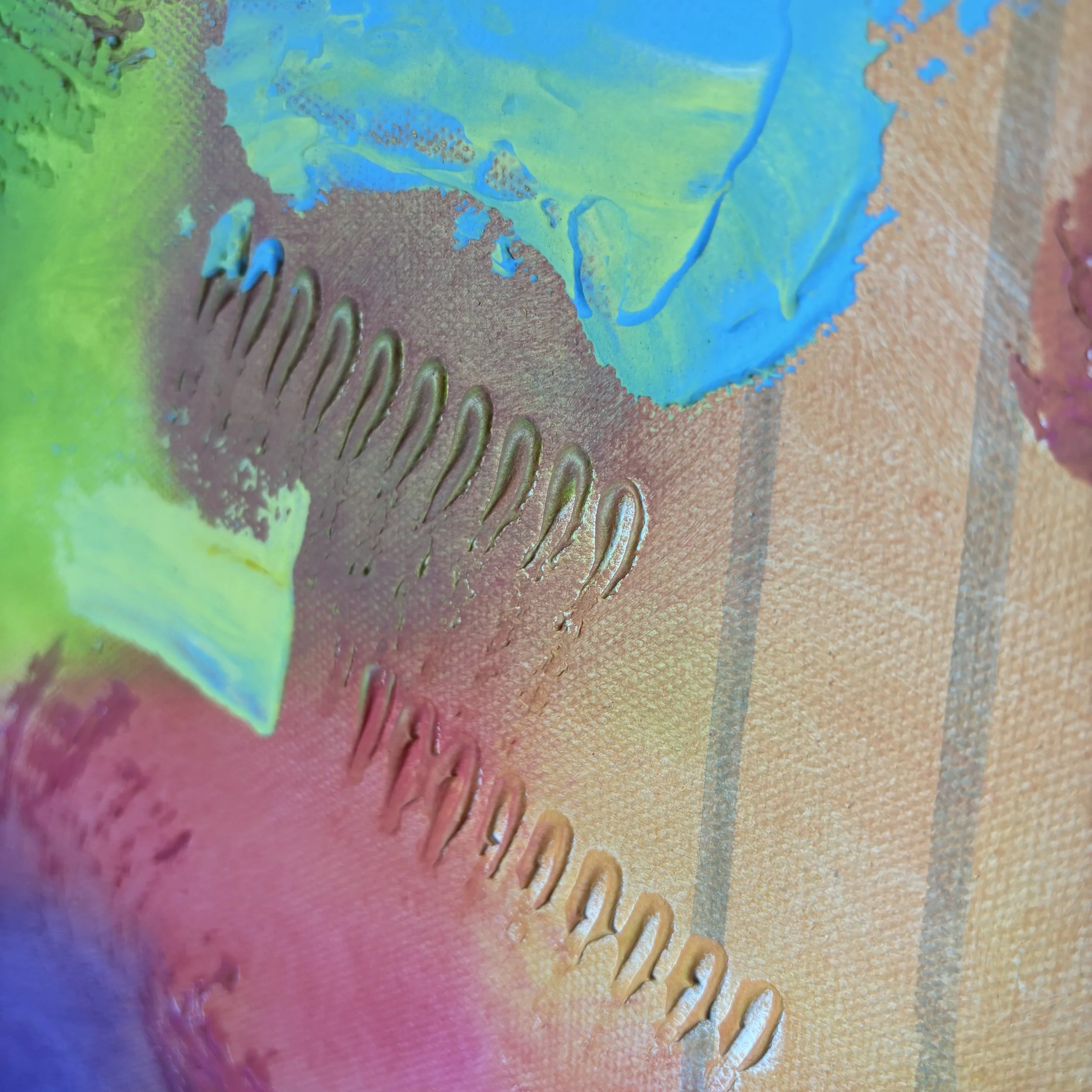 "Girls Just Want To Have Fun" closeup