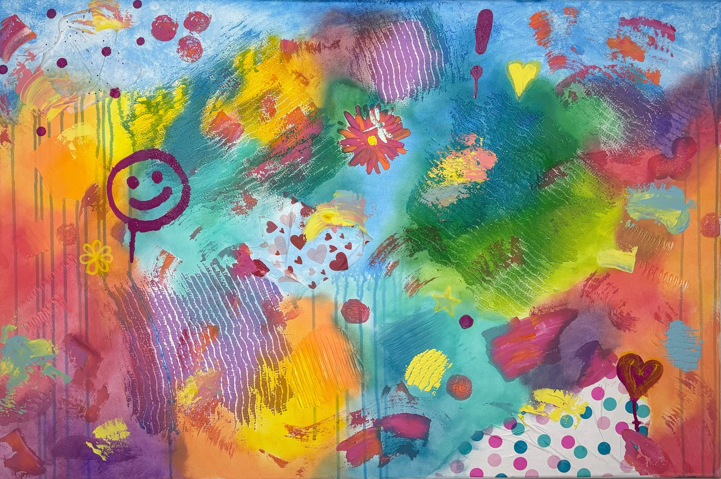 "Girls Just Want To Have Fun"

Mixed media on canvas