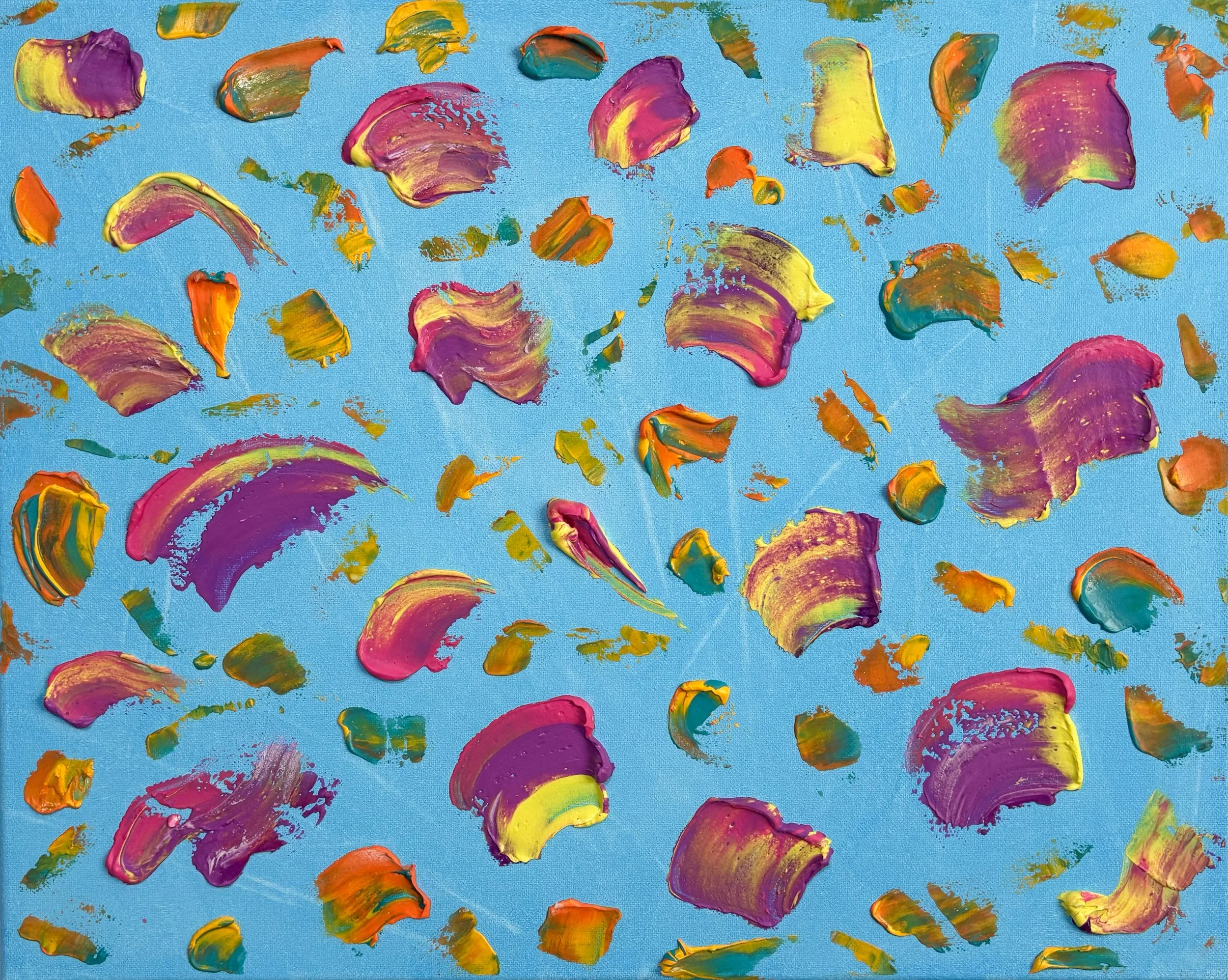 "Colorsmash"

Texture paste and acrylic on canvas