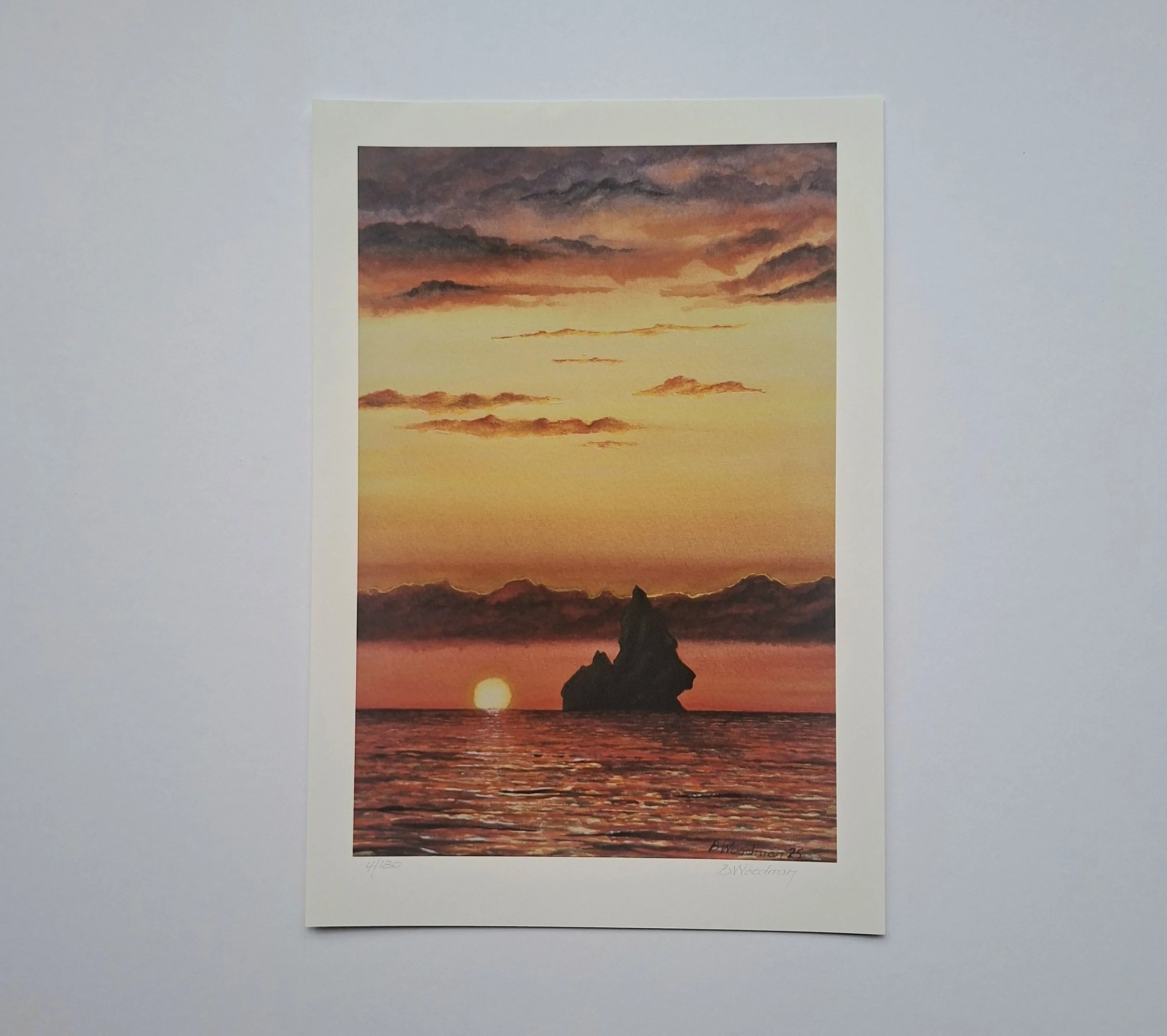 Print - Church Rock Sunset