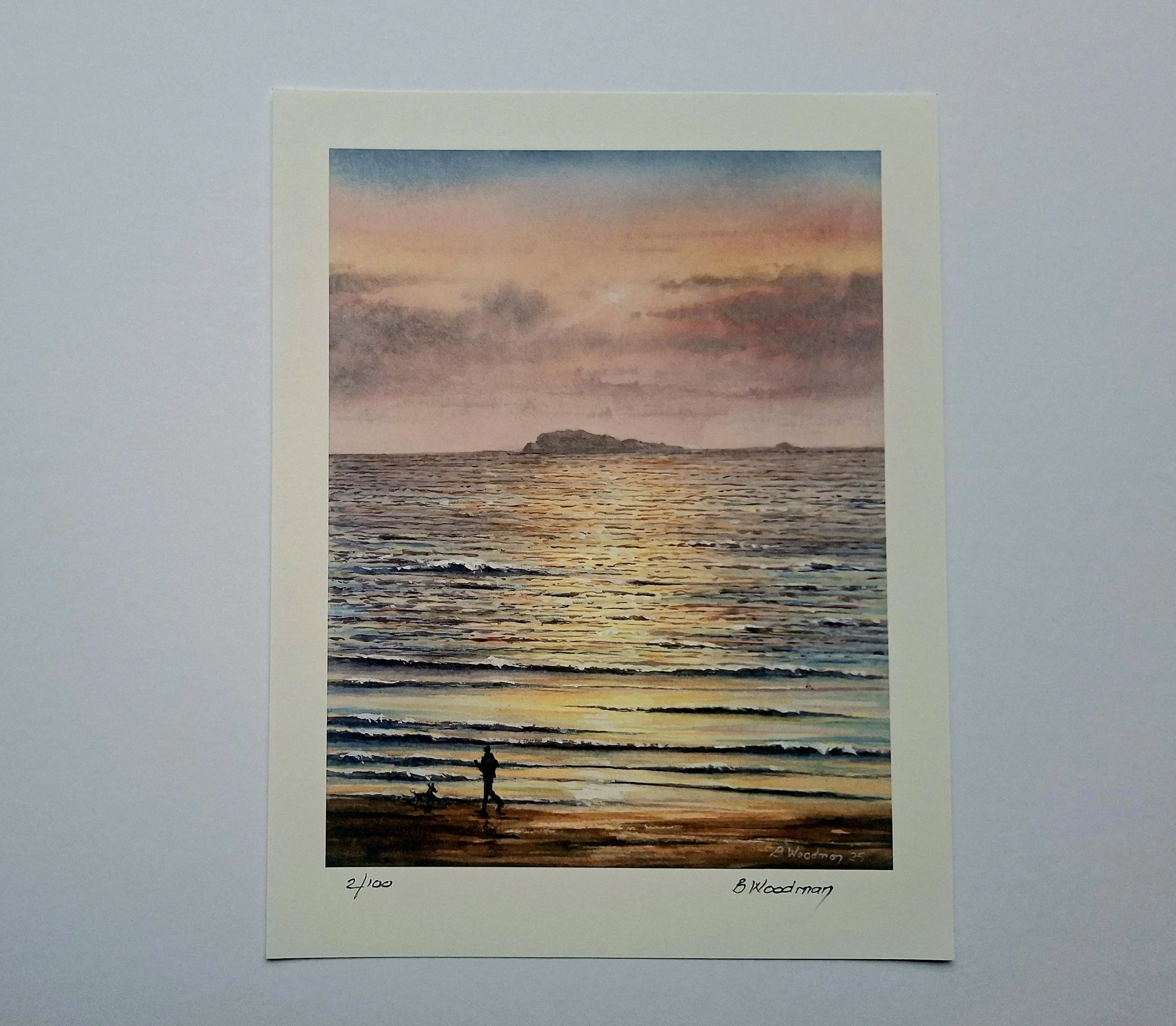 Print - Carreg Rhoson Sunset (from Whitesands)