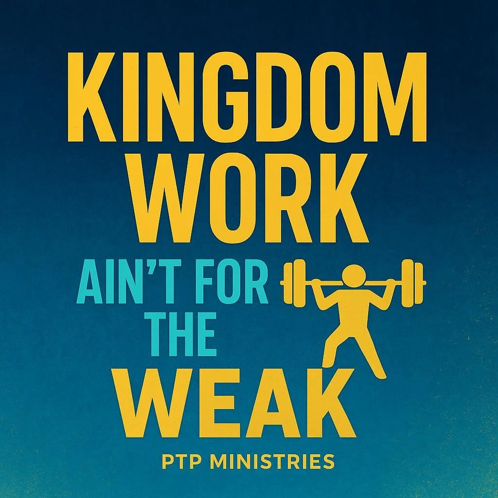 👑 Kingdom Work Ain&rsquo;t for the Weak

Ministry work is like the gym&mdash;everybody wanna see results, but nobody wanna lift the spiritual weights! 🏋🏾&zwj;♀️
At PTP, we build strong hearts, strong faith, and strong community. No membership fee&