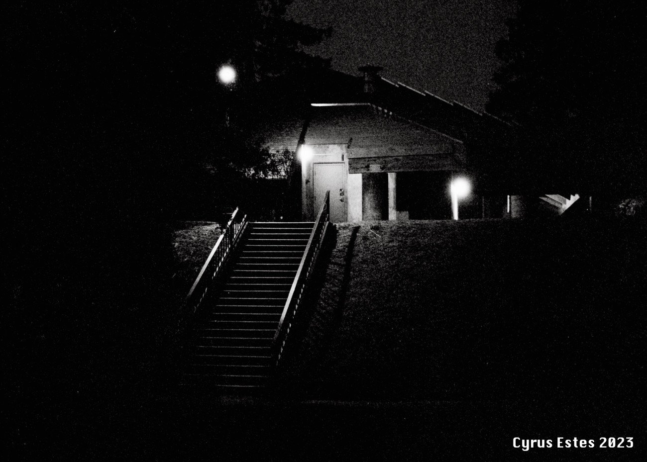 Sebastopol, California. Olympus OM-10, Kodak P3200 TMax 35mm film.