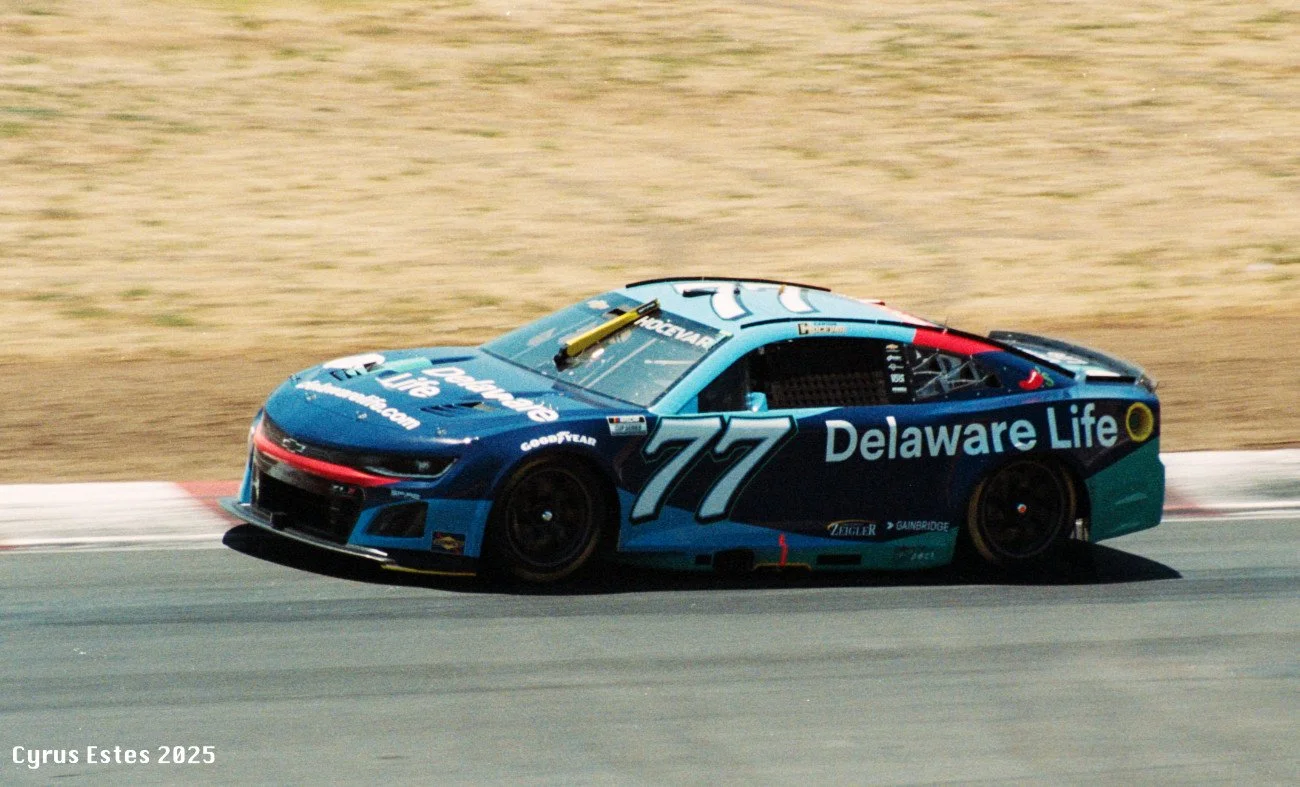 Toyota/Save Mart 350 - Sonoma Raceway. Pentax Program Plus, Lomography 800 35mm film.