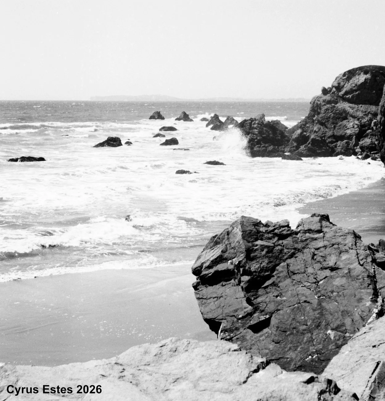 Tomales Bay, California. Tower 60 Folding Camera. Ilford HP5 400 120 film.