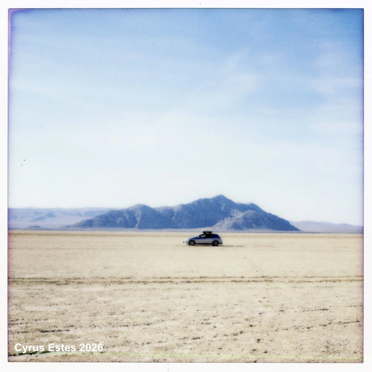 Black Rock Desert, Nevada. Lomo' Instant Square. Fuji Instax Square instant film.