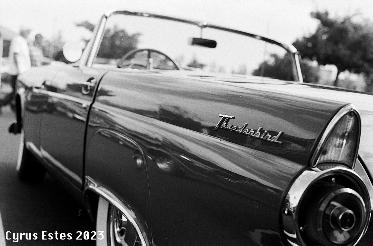 Ford Thunderbird. Olympus OM-1, Ilford XP-2 35mm film.