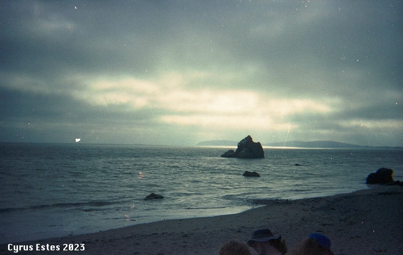 Ocean View, California. Kodak M35, expired Kodak Gold 400 35mm film.